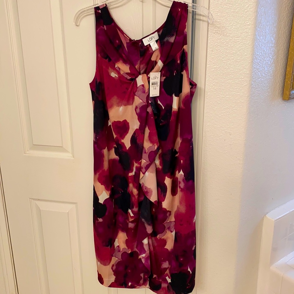 Loft.  Beautiful shades of purples Size 14